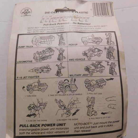 Vintage Moto-Bot A Motorized Robot Disguised as a Vehicle 1984 - Picture 4 of 8